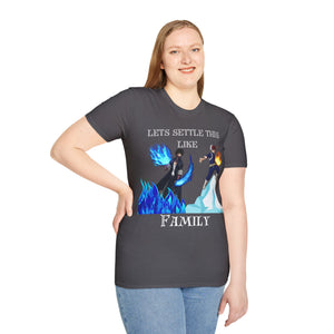 Open image in slideshow, Settle this like family -shirt
