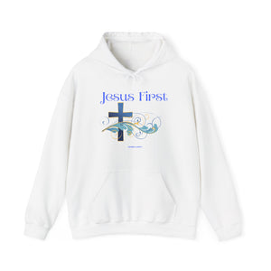 Open image in slideshow, Jesus First Hoodie
